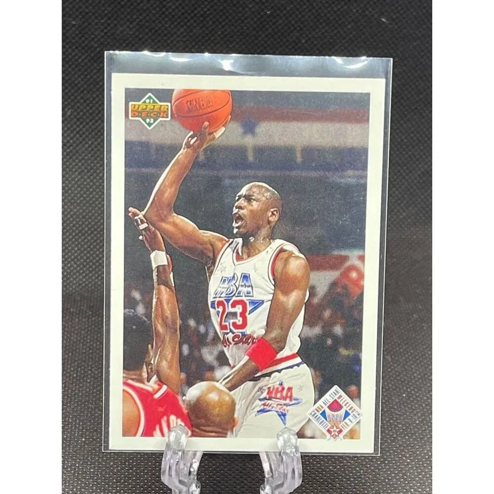 Michael Jordan card 1991-92 upper deck All-Star checklist #48